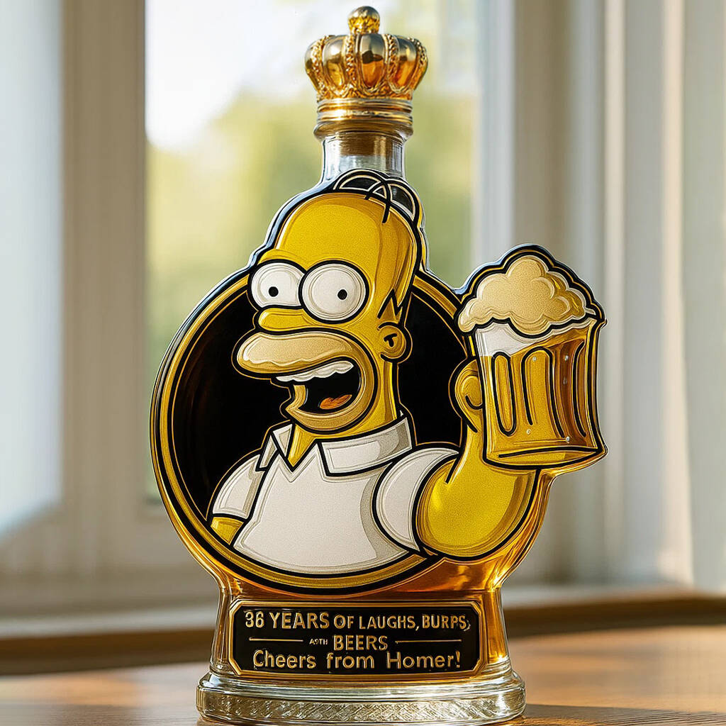 The Homer Simpson Whiskey Bottle：Cheers from Homer!