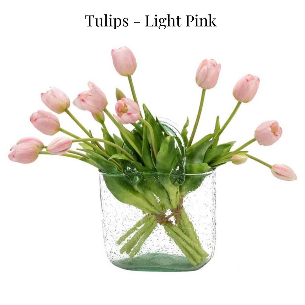 🔥On Sale🔥Artificial Tulips Flowers - Real Touch Latex Bouquet - UV resistant, Waterproof，Windproof