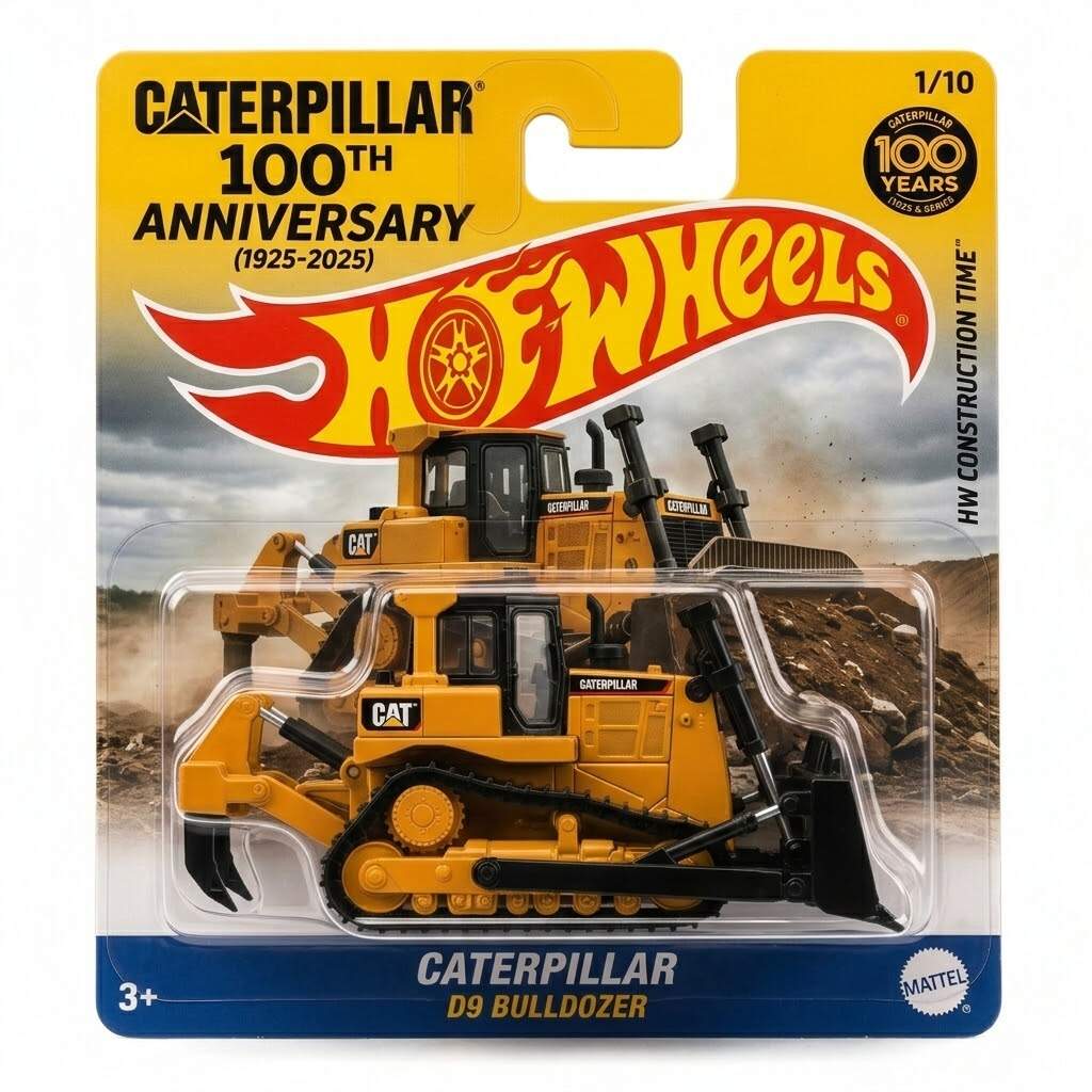 🏗️🔥 Hot Wheels Caterpillar 100th Anniversary 320 Excavator