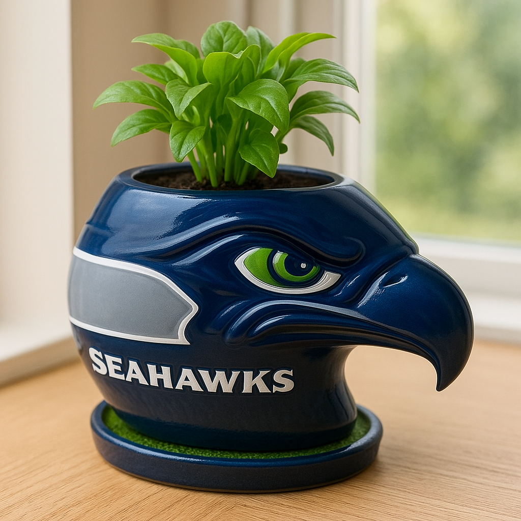 Seattle Seahawks Flower Pot