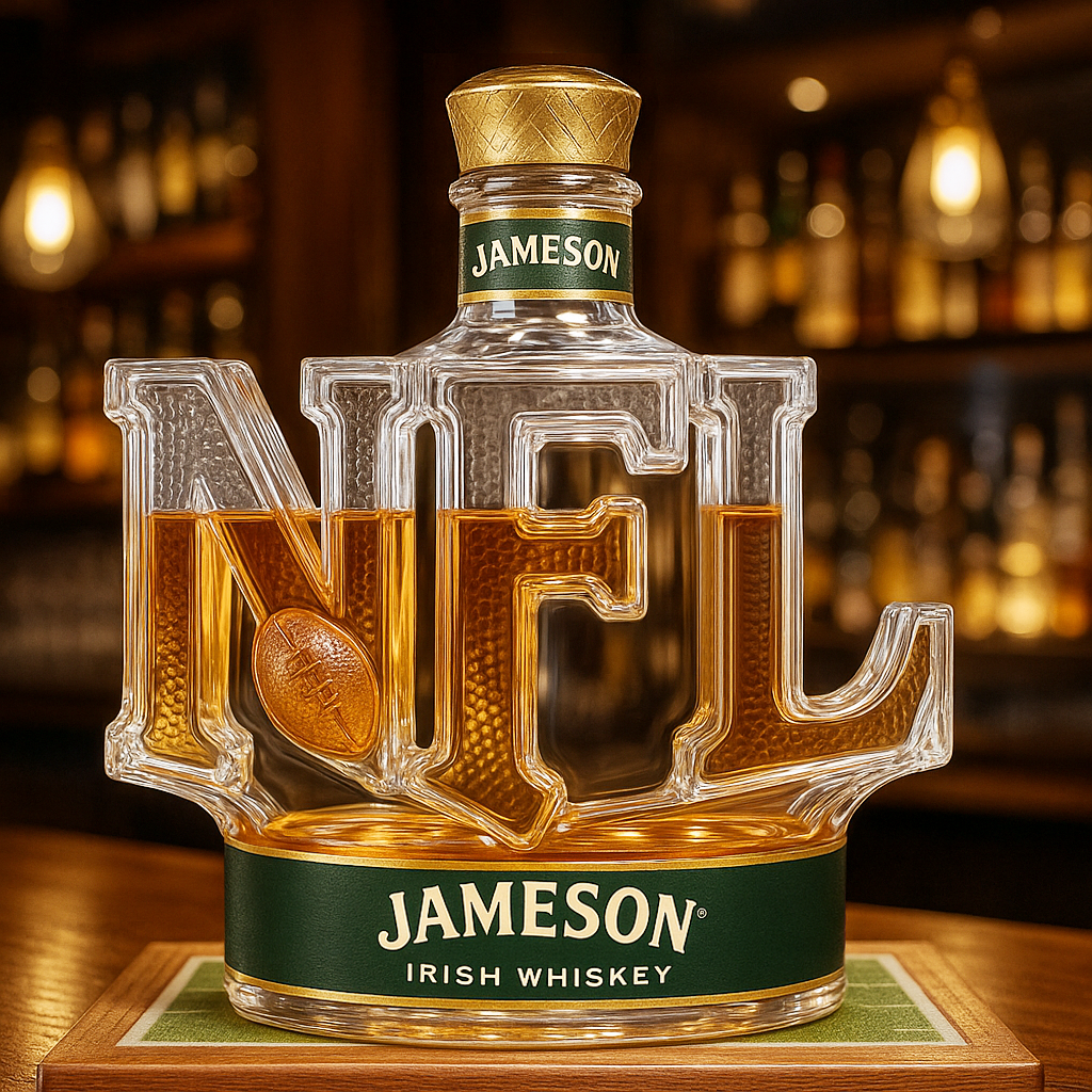 National Football League Whiskey Bottle