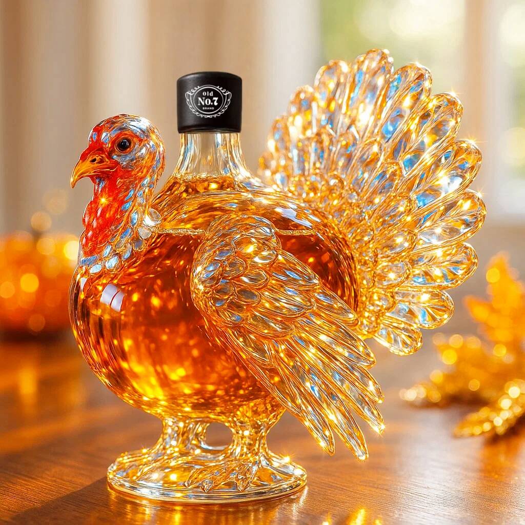 2025 Thanksgiving Turkey Whiskey Bottle