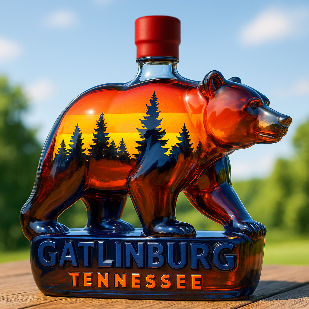 Gatlinburg Bear Whiskey Bottle