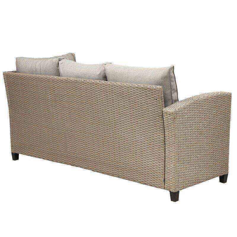 Bradyn Wicker/Rattan 7 - Person Seating Group with Cushions