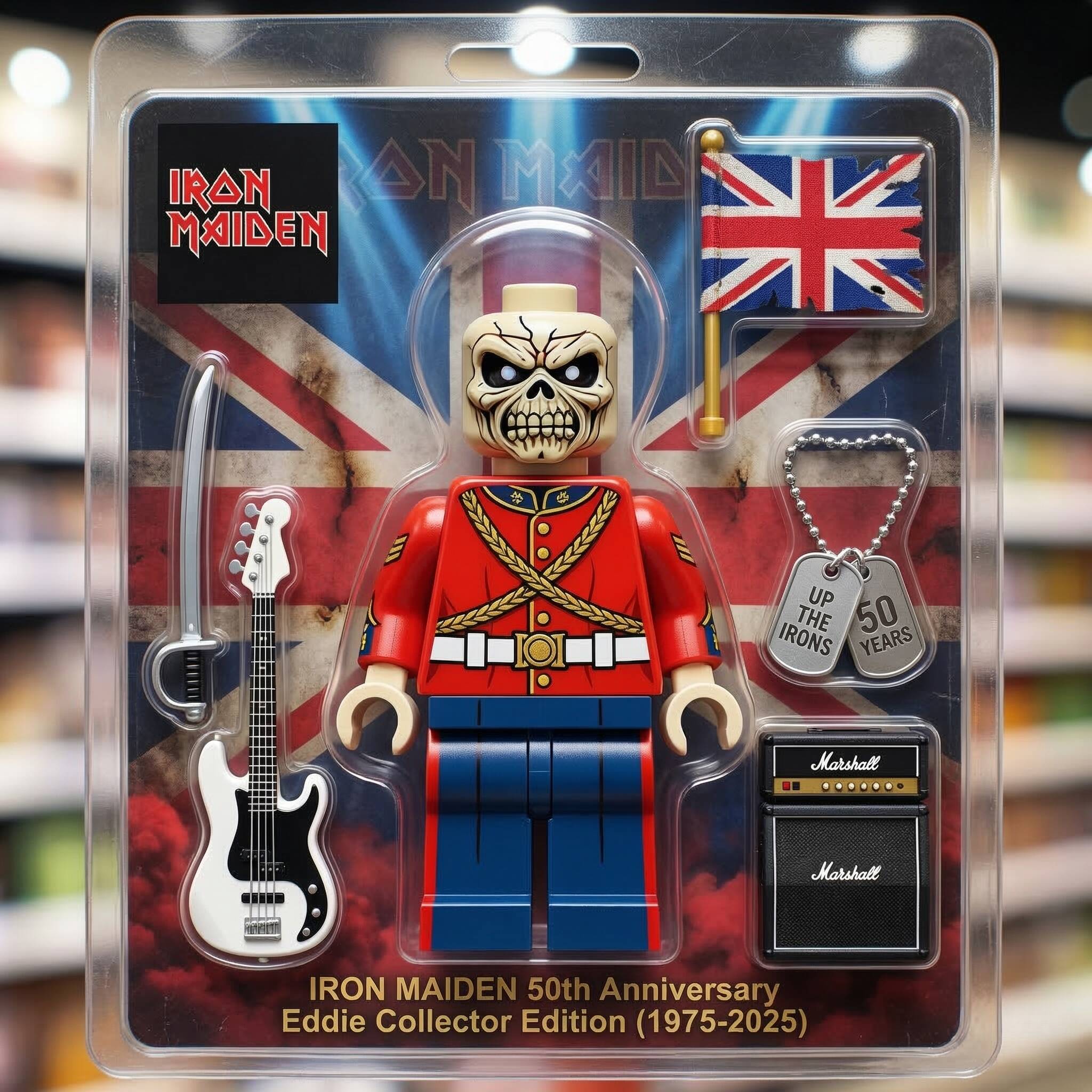 IRON MAIDEN 50th Anniversary Eddie Building Block Set