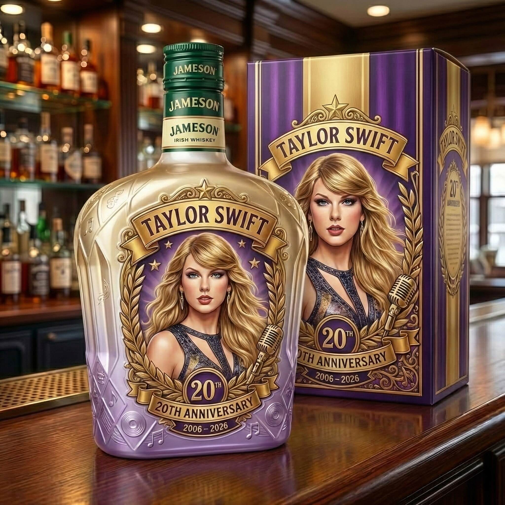 Taylor Swift 20th Anniversary Edition Whiskey Bottle