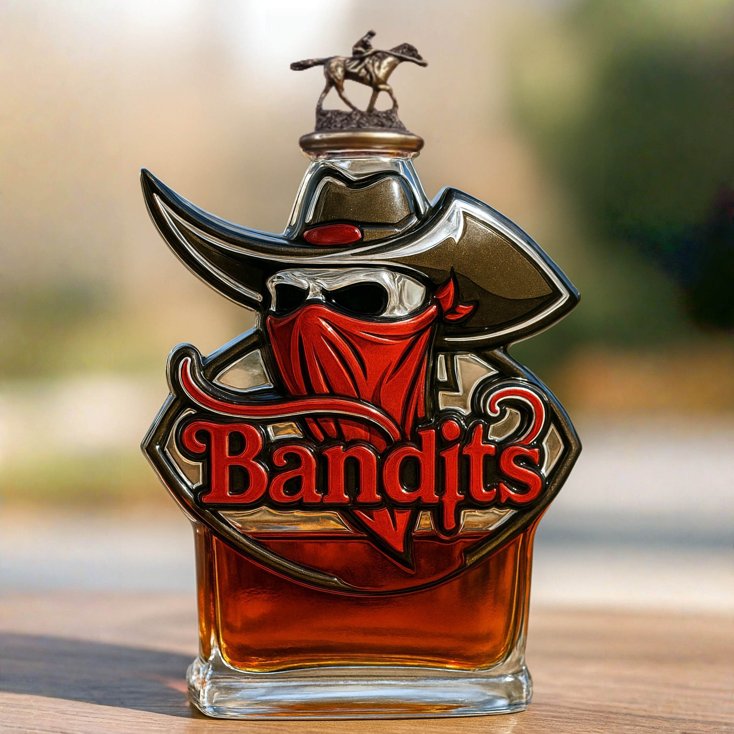 Tampa Bay Bandits Whiskey Bottle