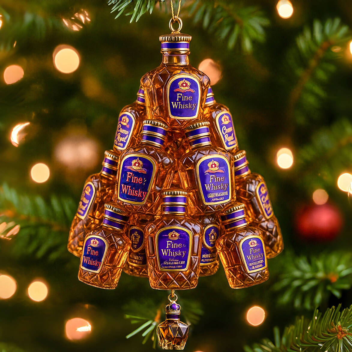 Royal Canadian Whisky Snowflake Ornament