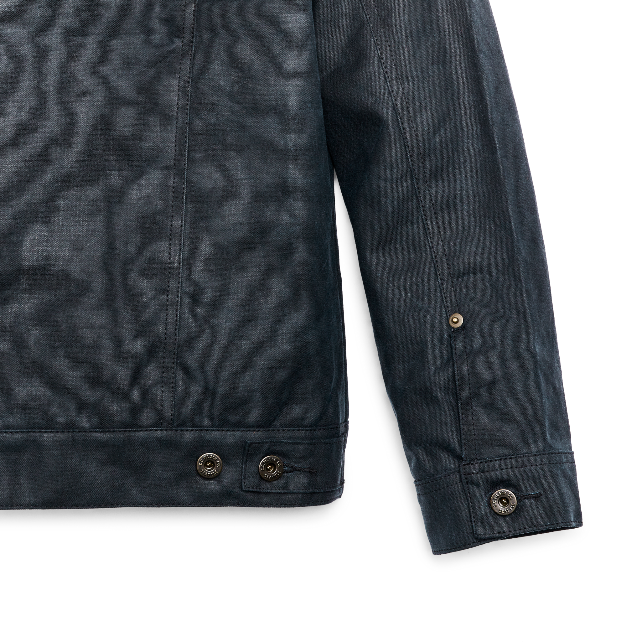 Tin Cloth Short Lined Cruiser Jacket - Service Blue