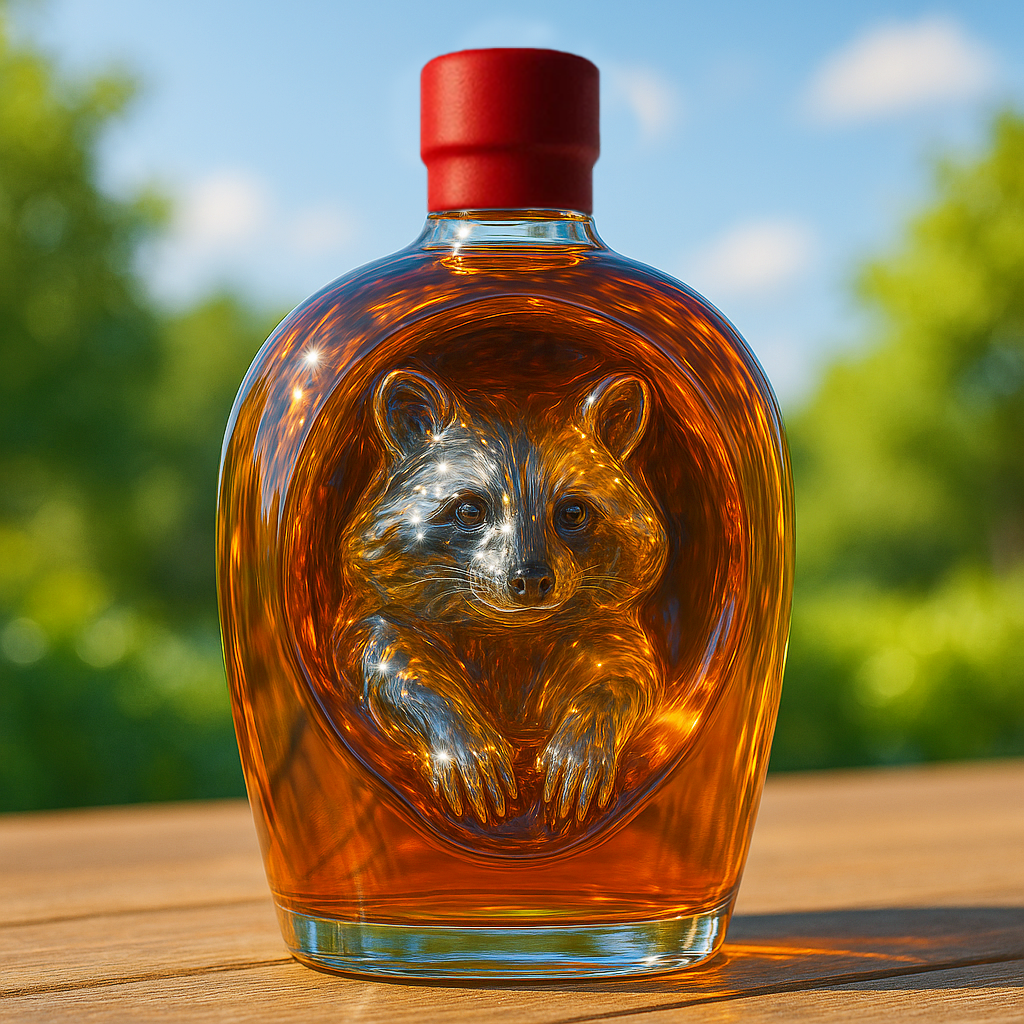 Raccoon Limited Edition Whiskey Bottle