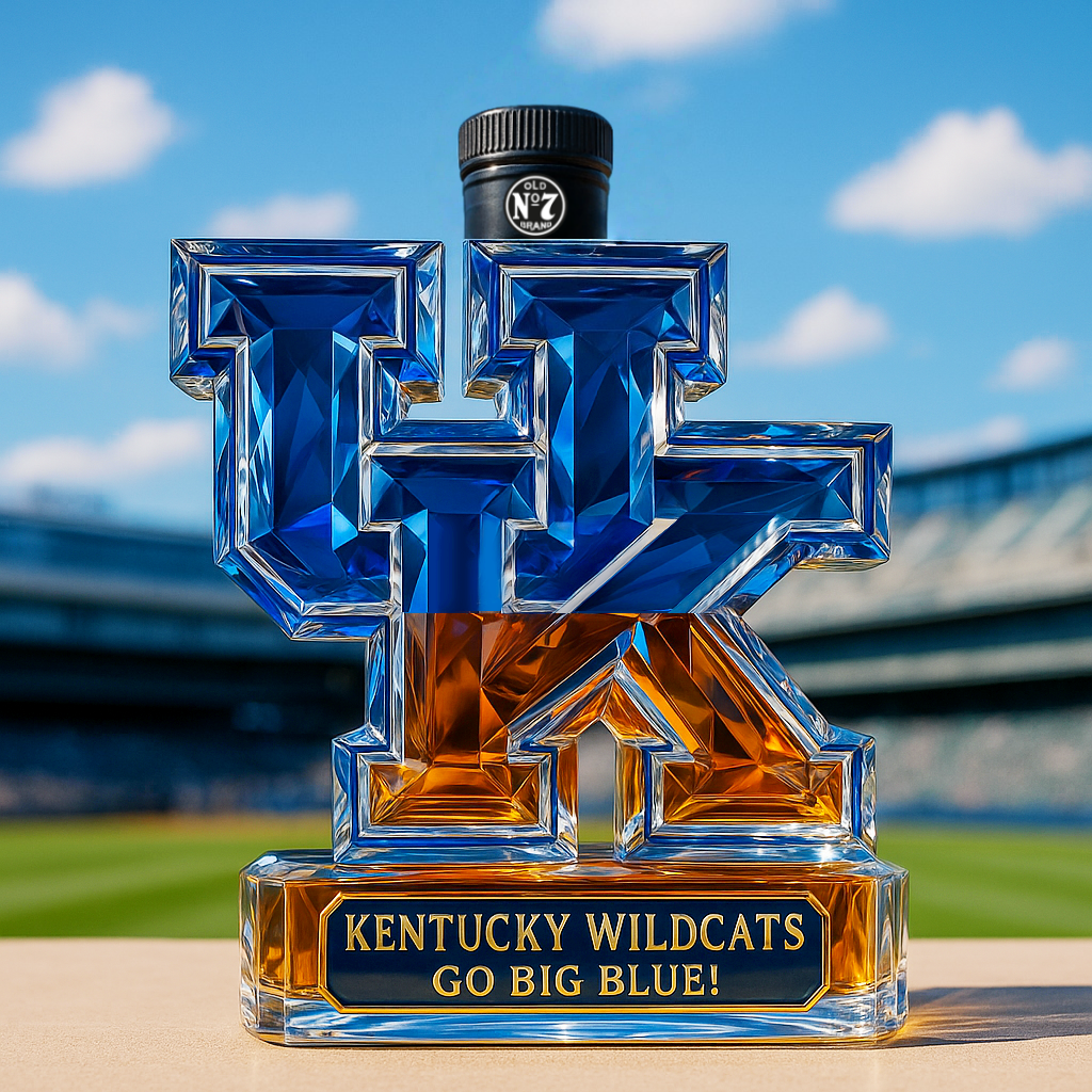 University of Kentucky Wildcats Whiskey Bottle