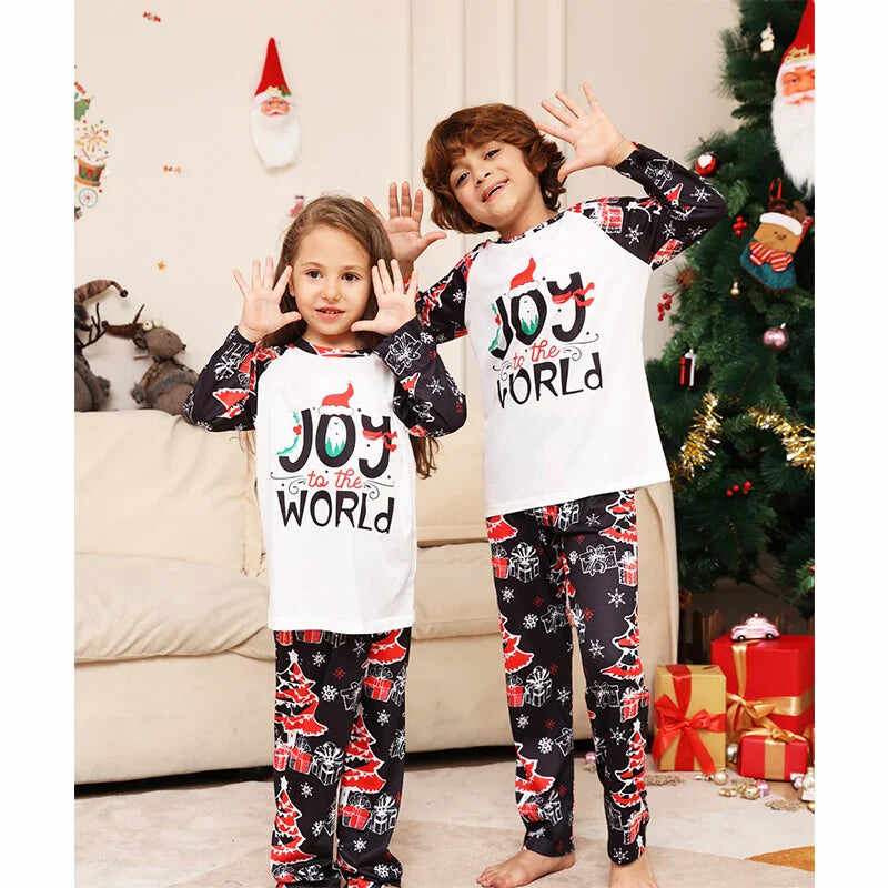 Kids Joy Matching Family Christmas Pajamas