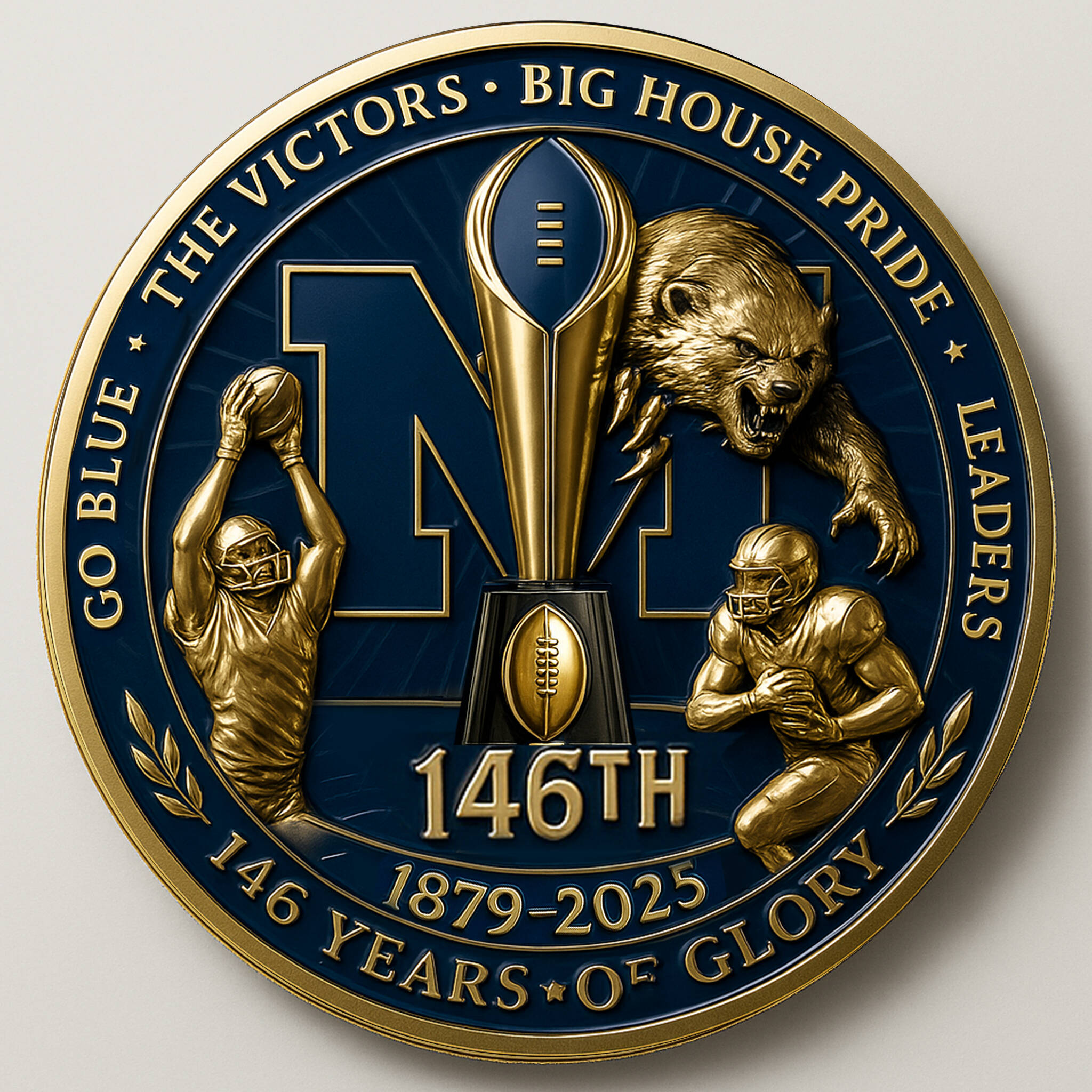 Michigan Wolverines 146th Anniversary Commemorative Coin