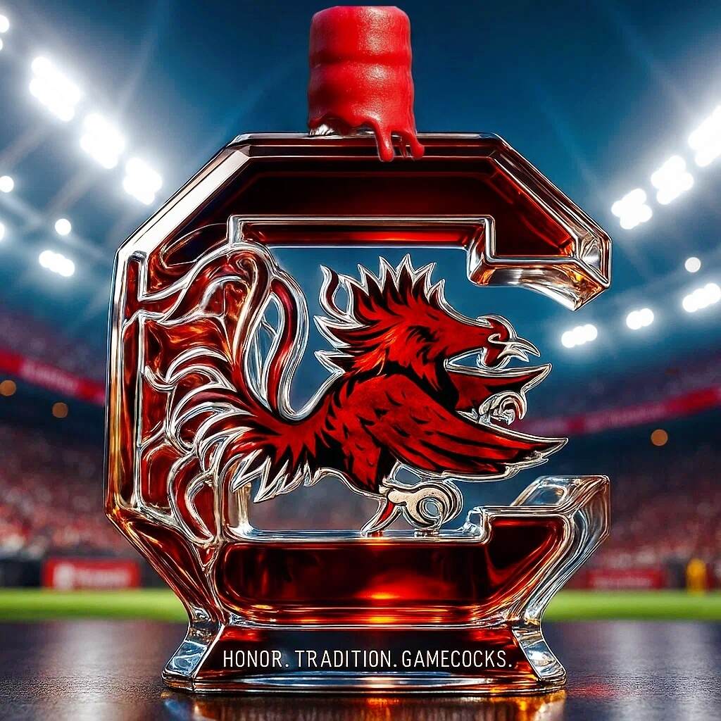 South Carolina Gamecocks Whiskey Bottle