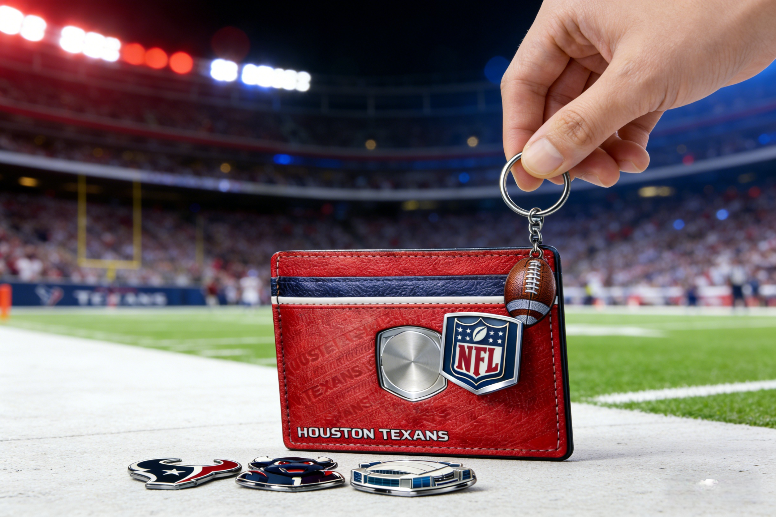 Texans Replacable Badge Card Pack