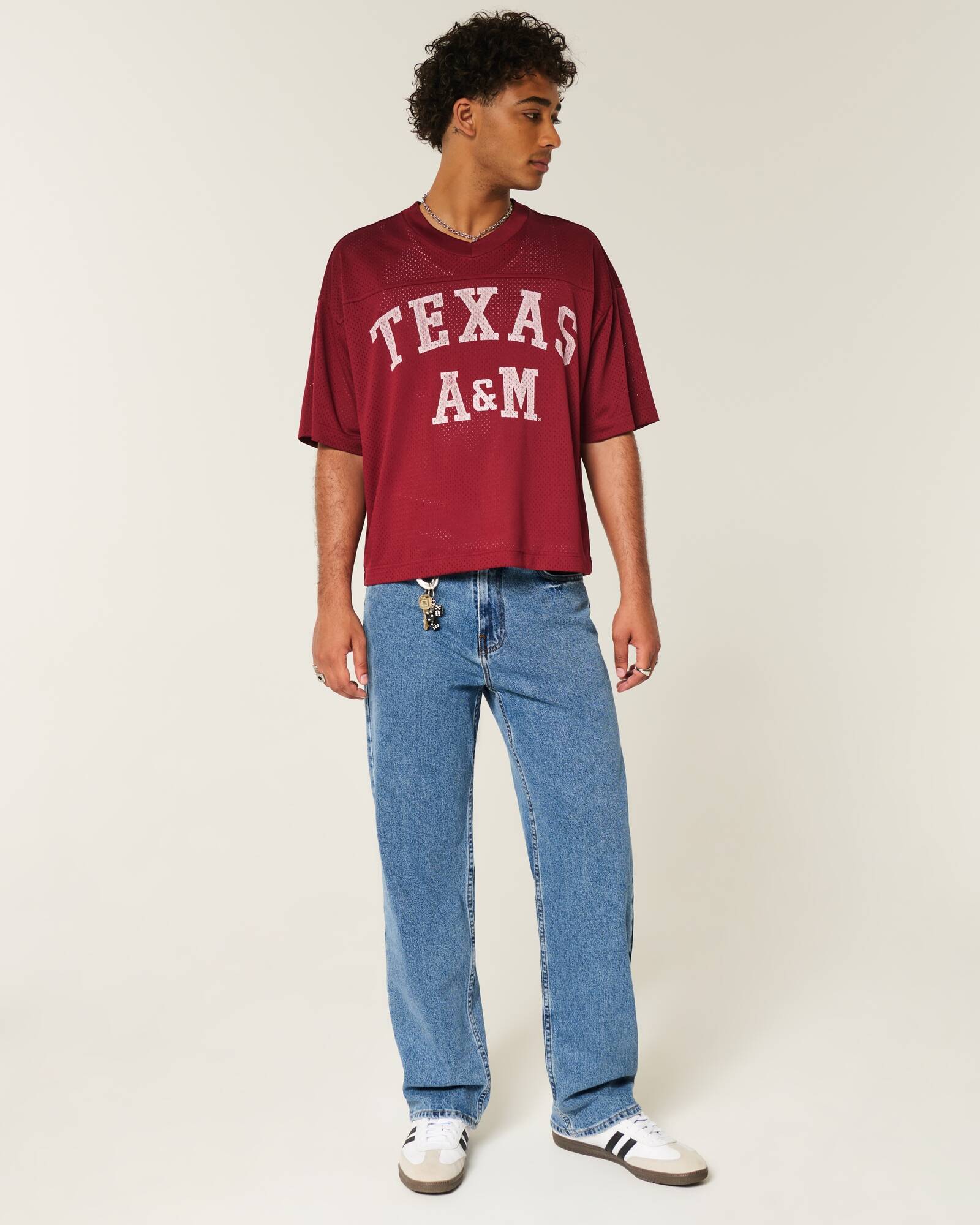 Railroad Stripe Baggy Painter Jeans