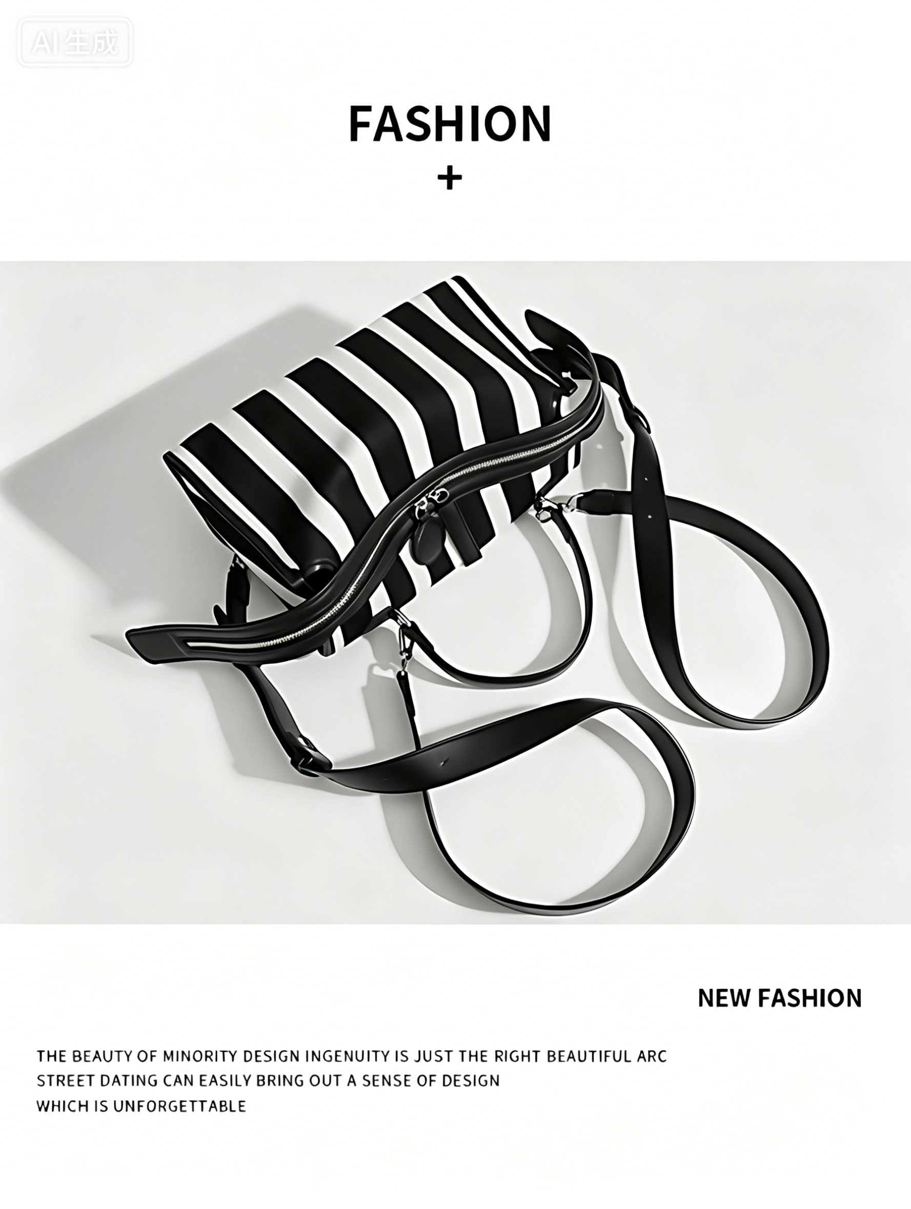 Fashionable womenbang with cowhide and classic design