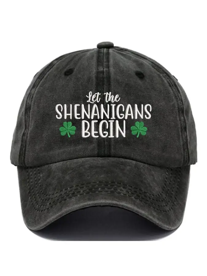 Let the Shenanigans Begin Print Baseball Cap
