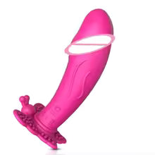 Butterfly-Shaped Clitoral Vibrator