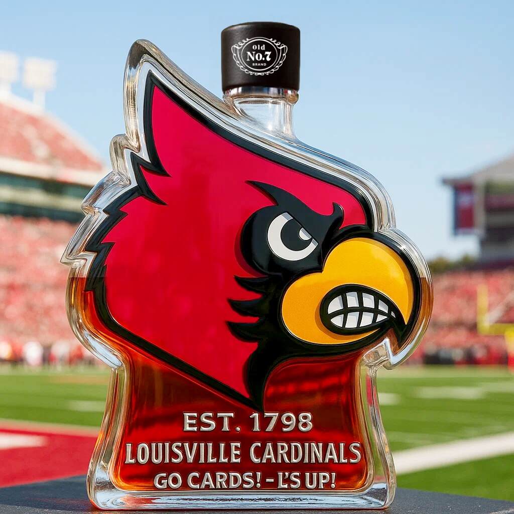 Louisville Cardinals Limited Edition Whisky Bottle