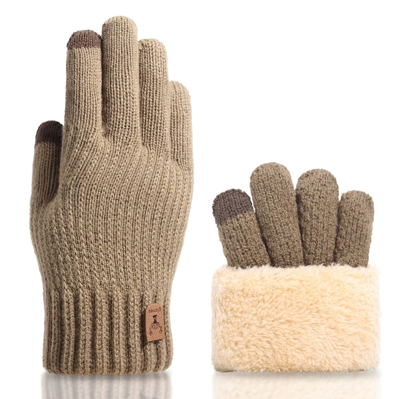 Cozy Winter Gloves With Fuzzy Cuff