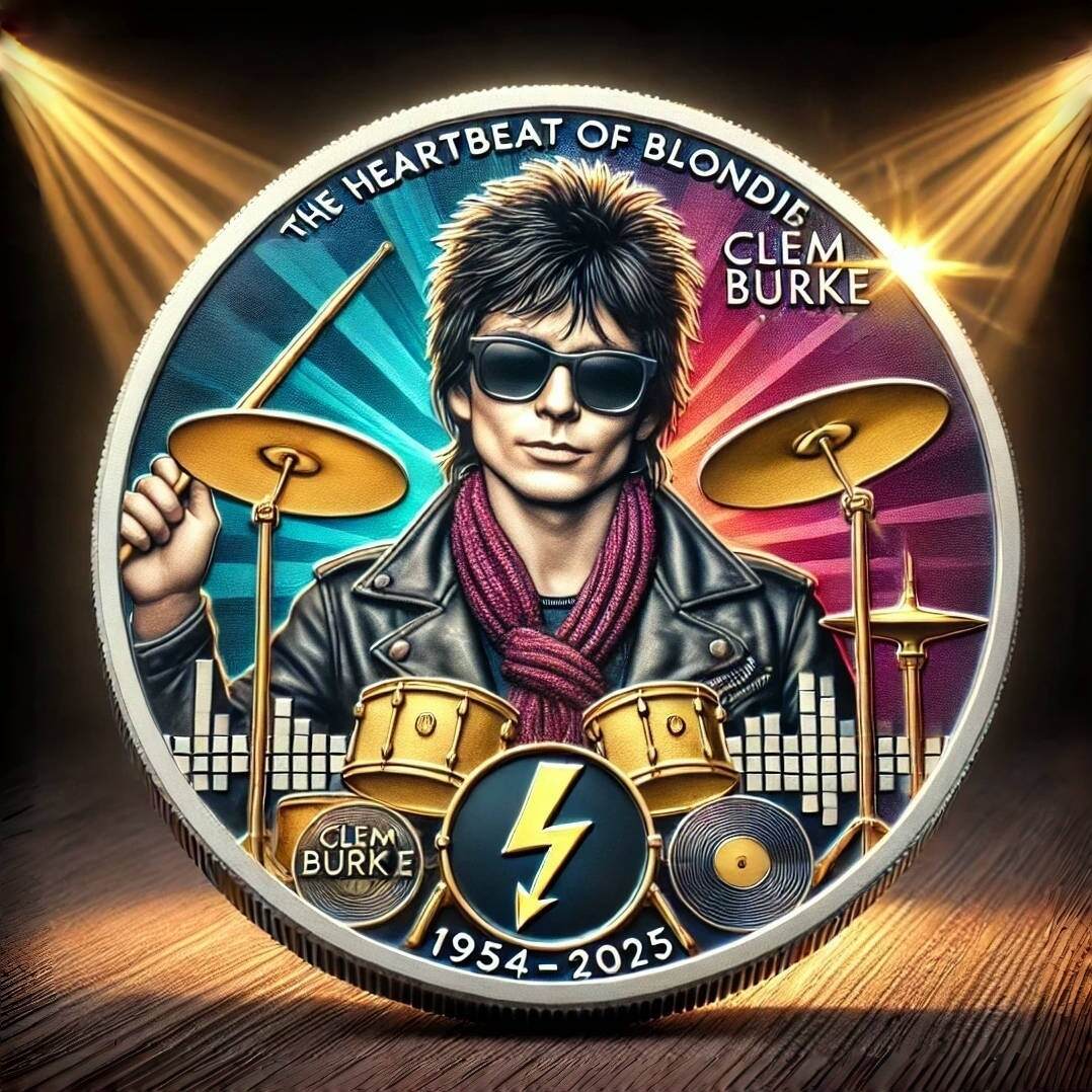 Legendary Drummer Clem Burke Coin