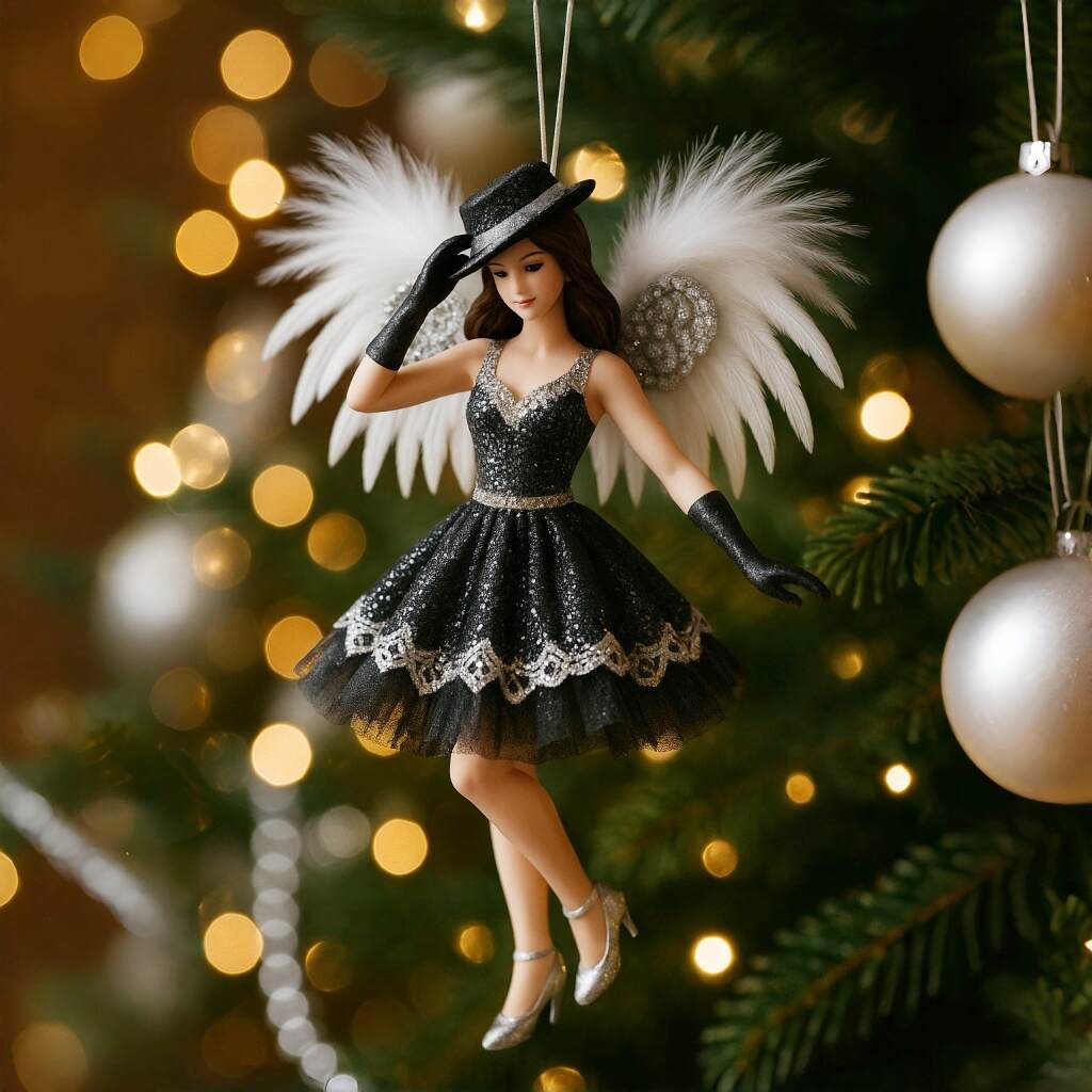 Holiday Jazz Angel Ornament