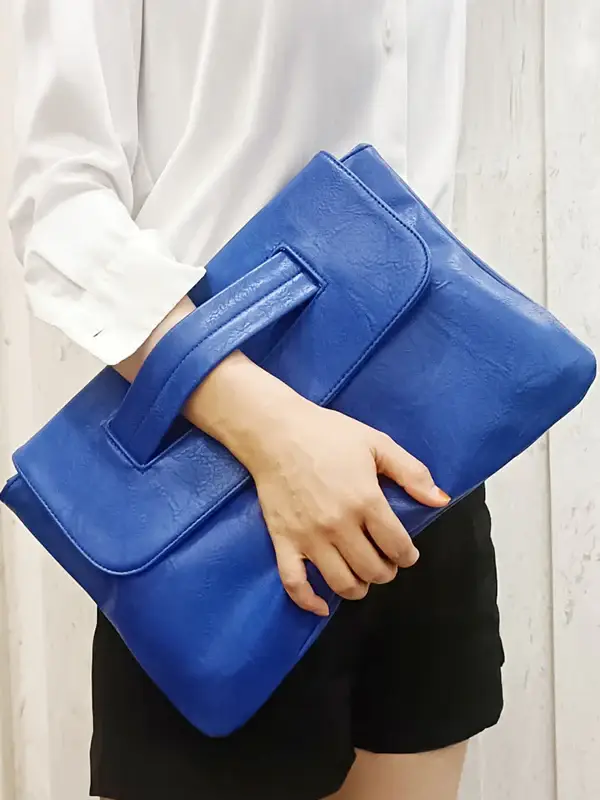 Oversized Fold-Over Clutch Bag