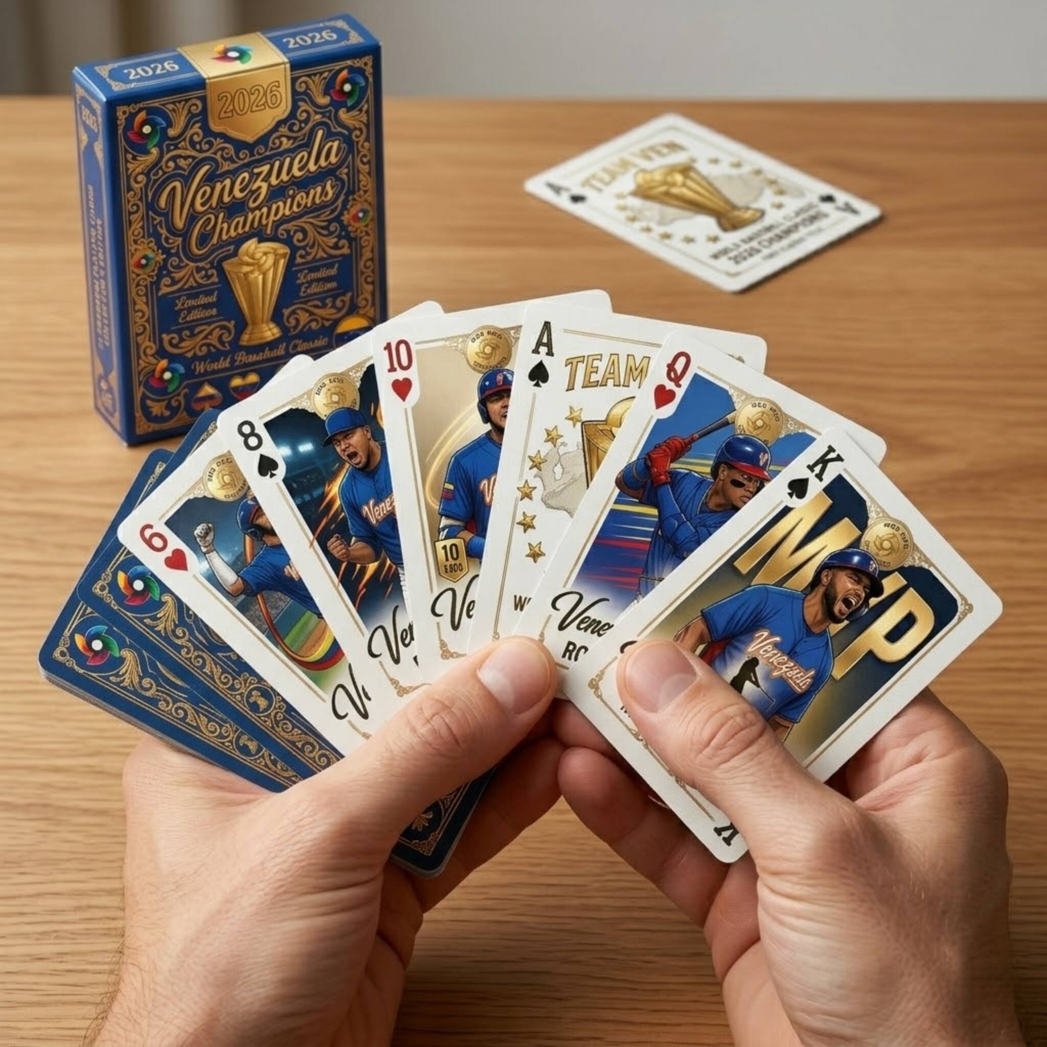 WBC 2026 Venezuela Champions playing cards