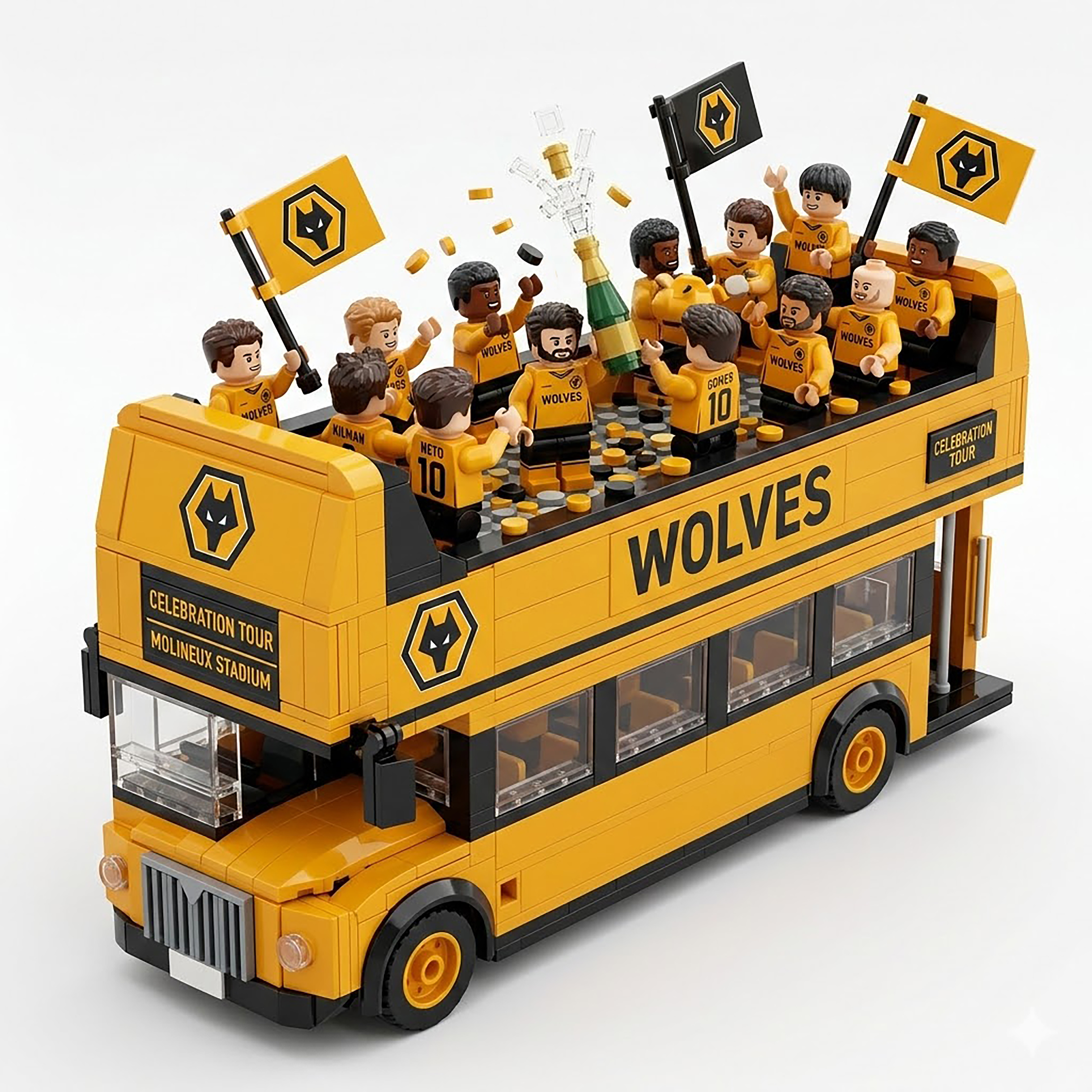 🐺 Wolves Celebration Tour Bus – Limited Edition Display Set