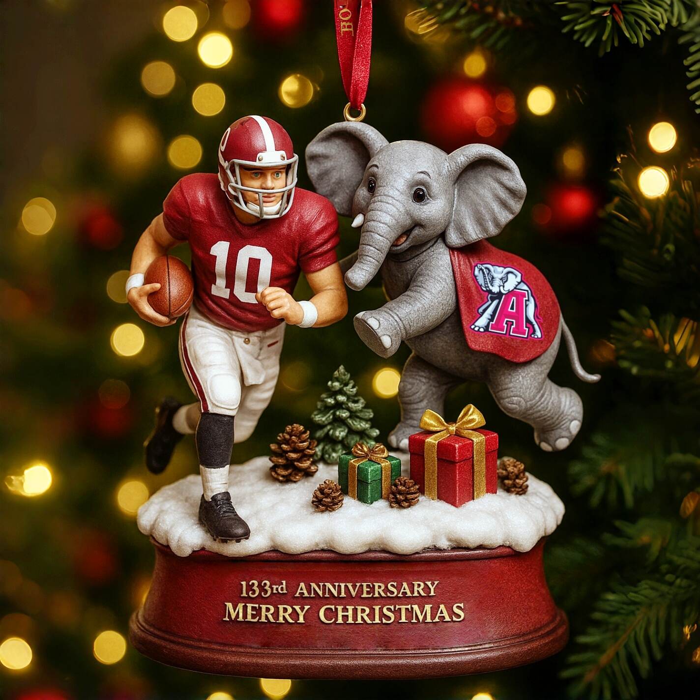 Crimson Tide 133rd Anniversary Christmas Ornament
