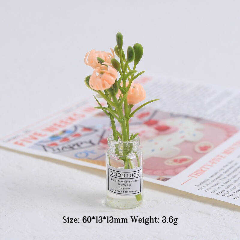 Multicolor Three-dimensional Luminous Vase, Creative Handmade DIY Cream Glue Accessories, Resin Small Parts