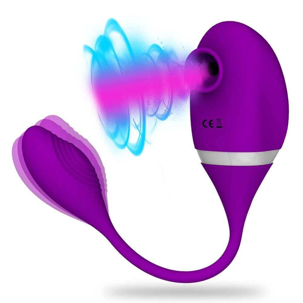 2-in-1 Clitoris Sucking & Vibrating Egg: Powerful Stimulator for Women