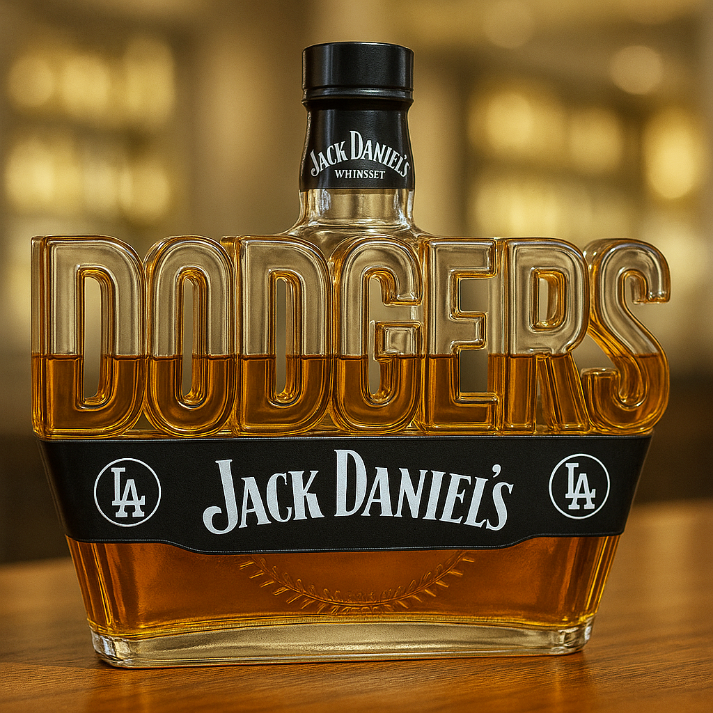 Dodgers Whiskey Bottle