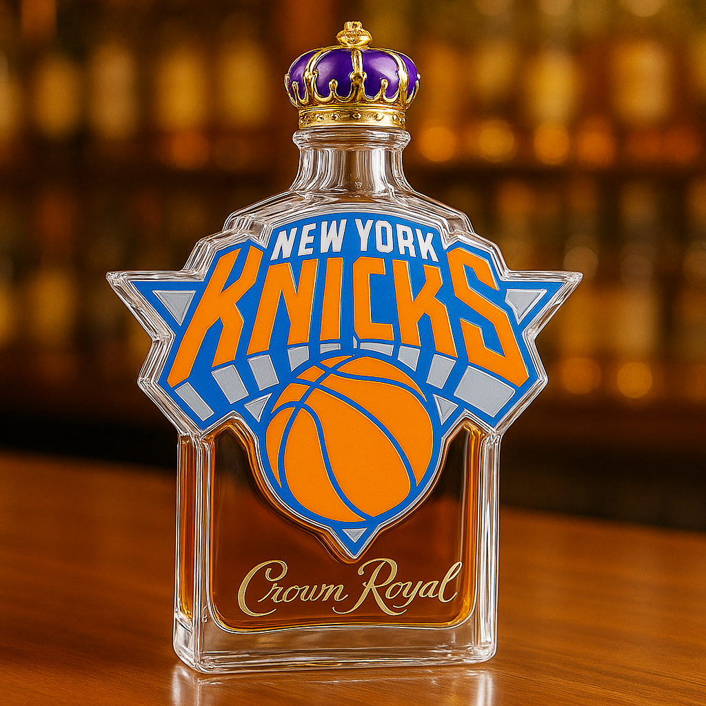 New York Knicks Whiskey Bottle