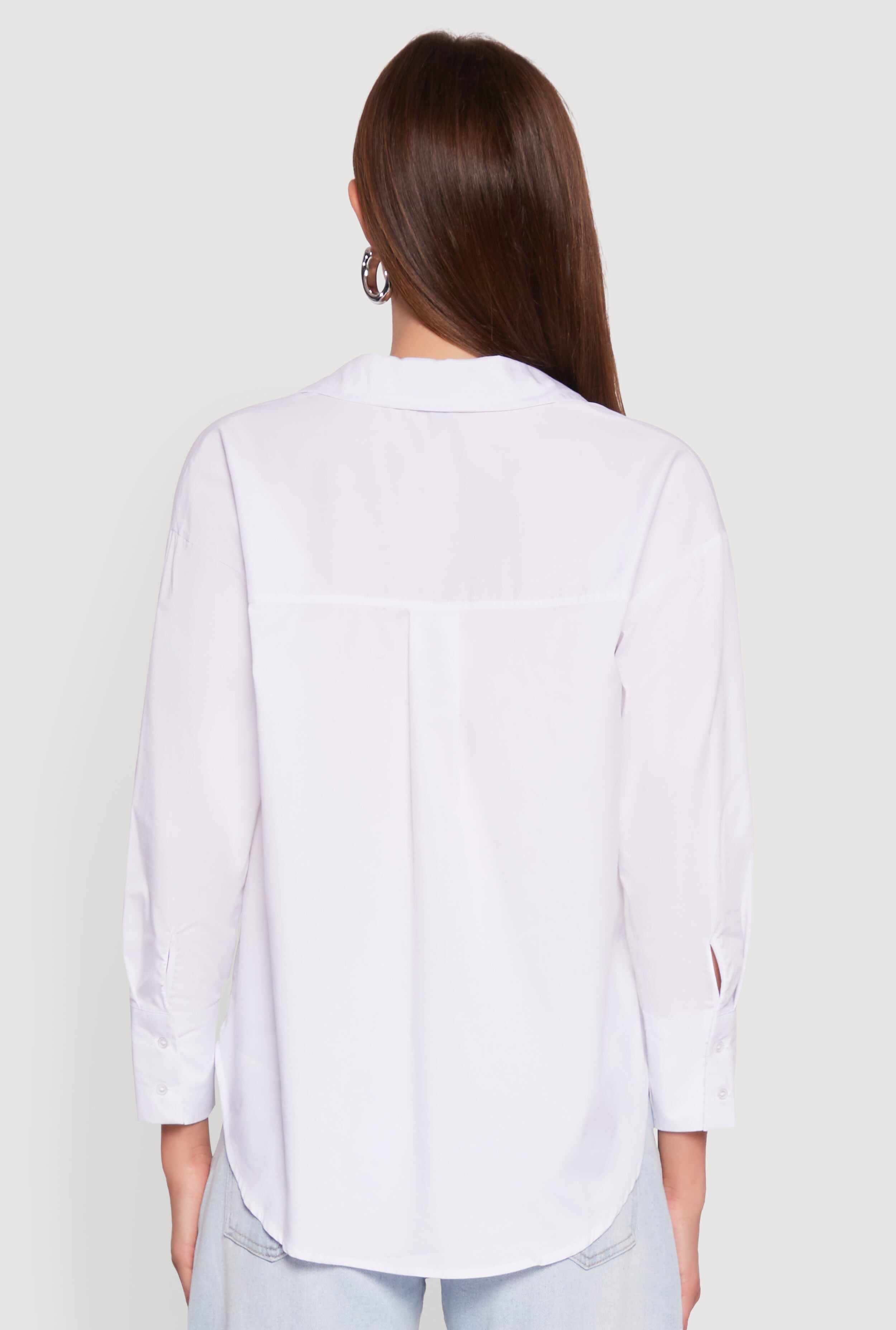 Classic Fit Button Front Long Sleeve Shirt