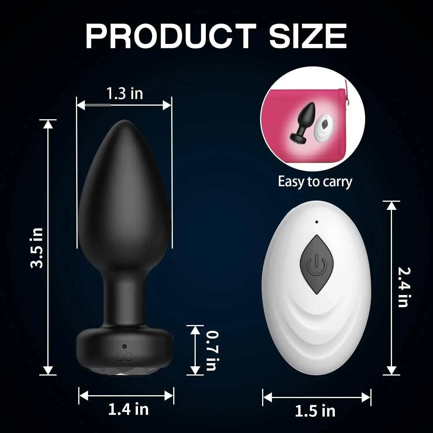Wireless Remote Control Anal Vibrator – Prostate Massager & Butt Plug