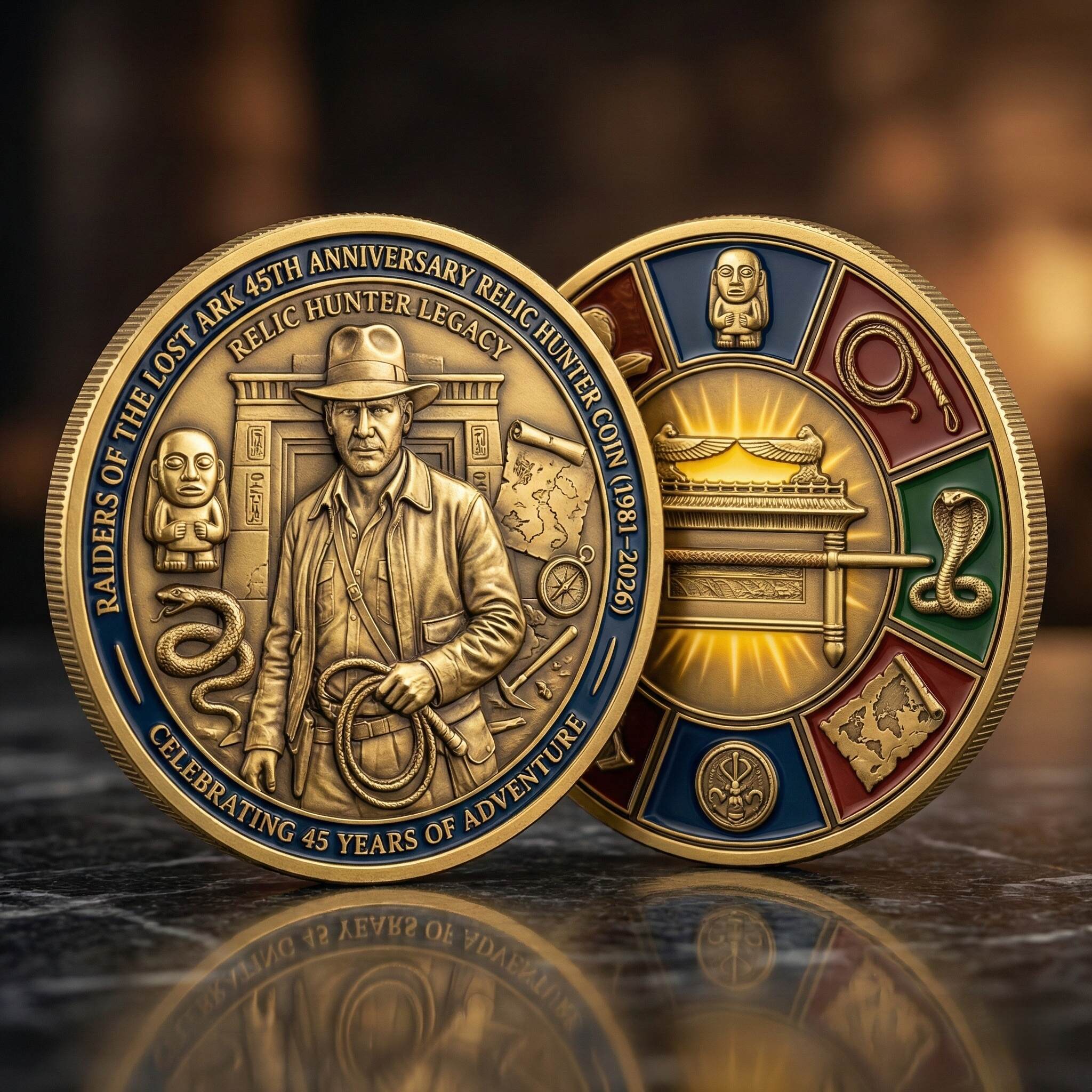 Indiana Jones – Raiders of the Lost Ark 45th Anniversary Relic Hunter Coin