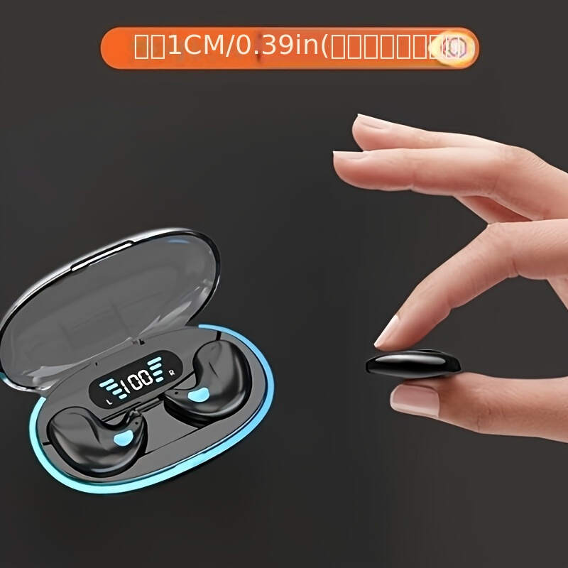 New Favorite Of Sleep! 2025 New Invisible Sleep Wireless Earphones, Mini Hidden Earplugs, Wireless 5 3 Touch Controls, Professional Sleep Noise Reduction, Invisible Fit Without Falling Off, Core Popular Sleep Headphones, Start A Comfortable Sleep Journey!