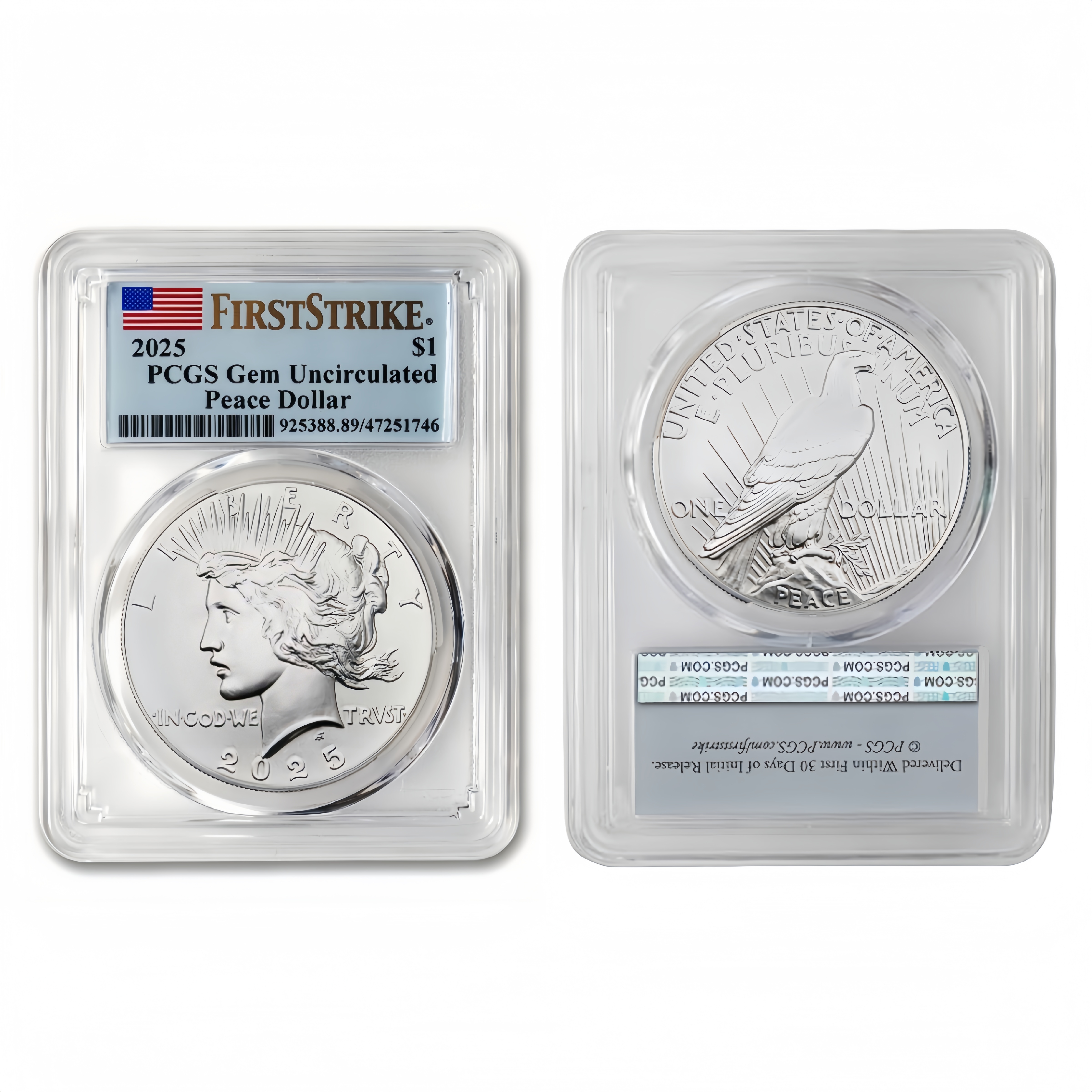 1 Oz 2025 Peace Silver Dollar – Pure Silver • Limited Release • Factory Price