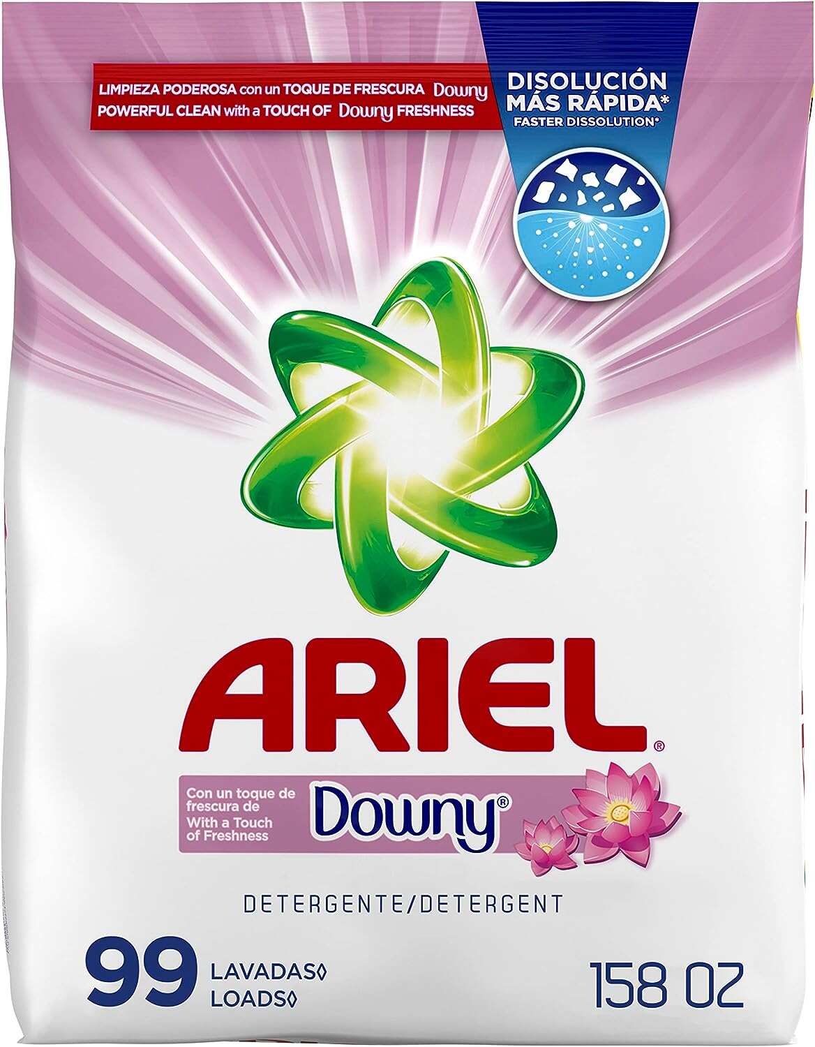 Ariel, with a Touch of Downy Freshness, Powder Laundry Detergent, 158 oz, 99 loads