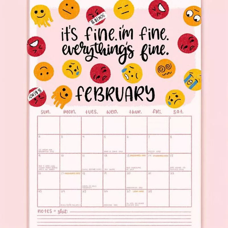 Here We Go Again 2025 Calendar-Gag Gifts for Friends