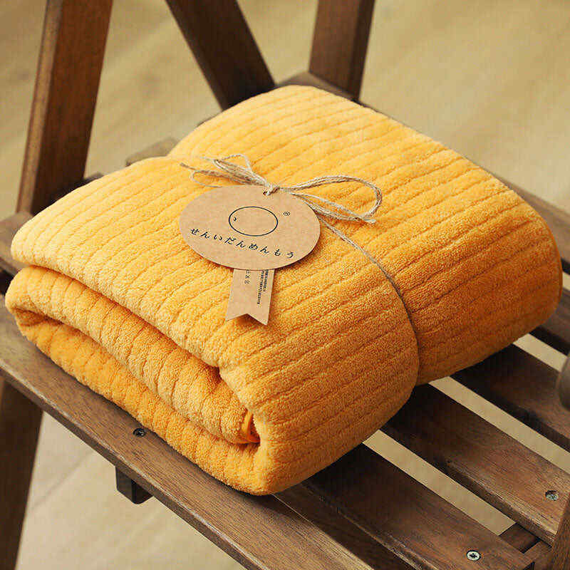 Soft Pure Color Bath Towel (2PCS)