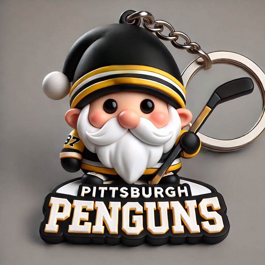 Hockey Gnome Keychain