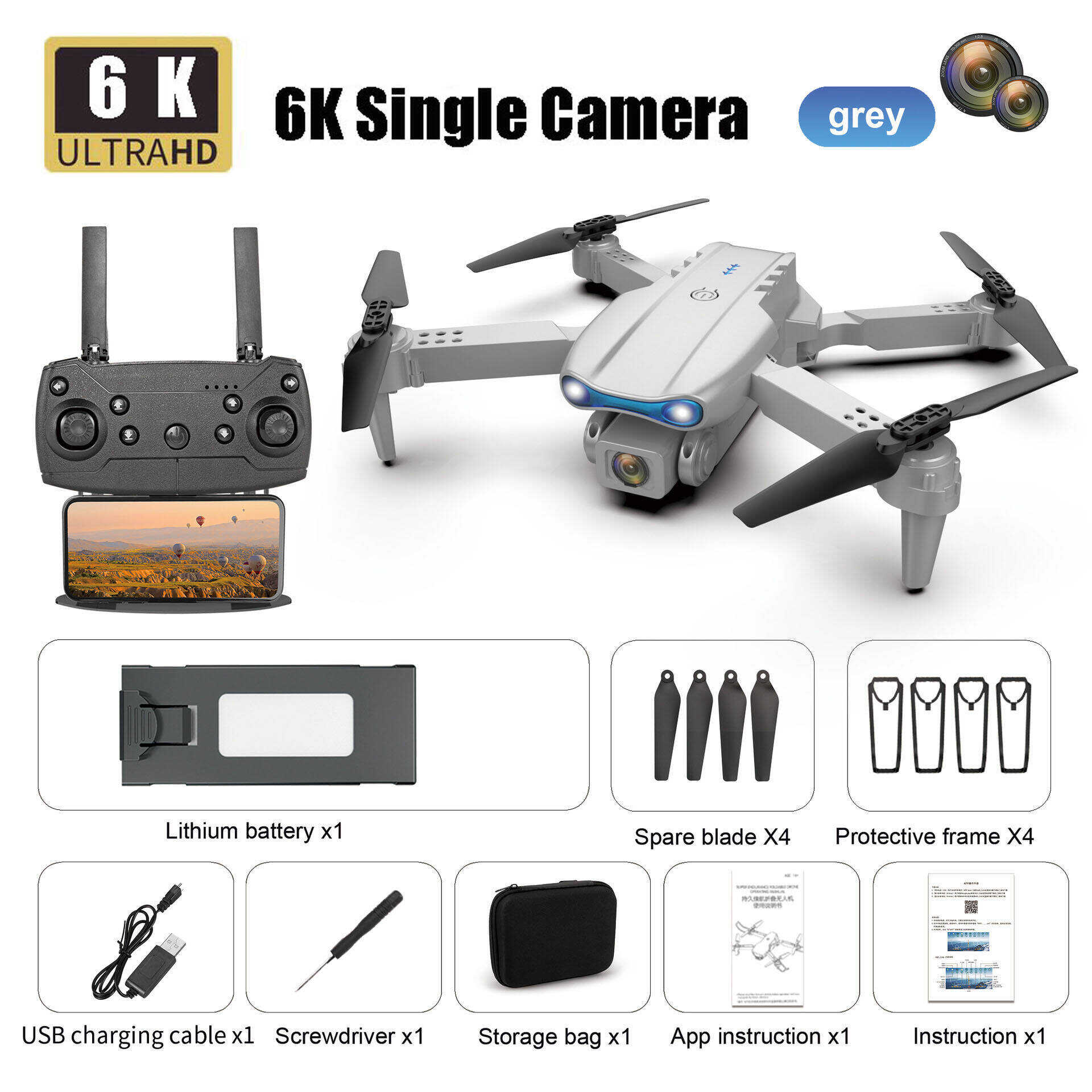 2024 Latest Drone with 6K UHD Camera