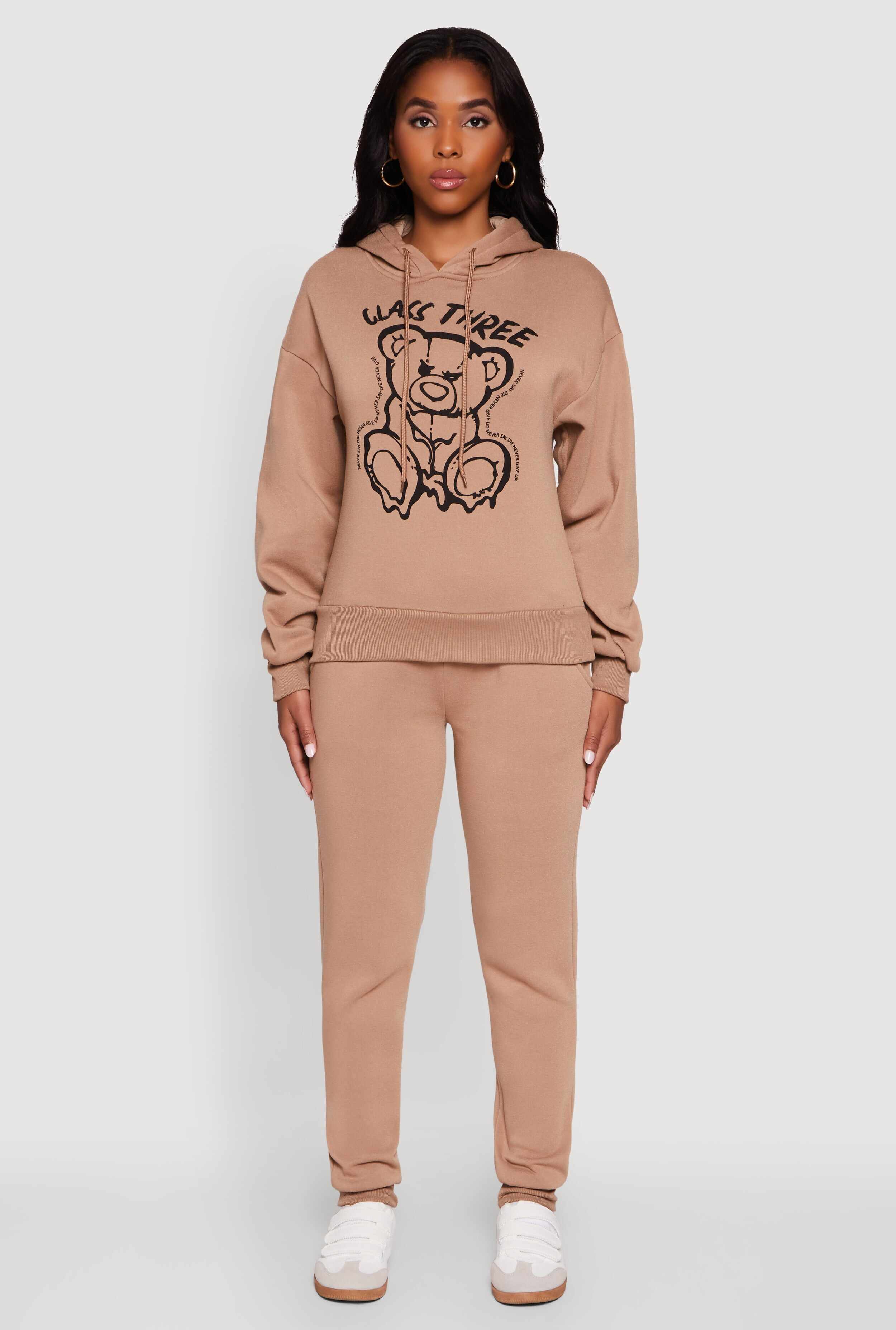 Mid Rise Solid Fleece Joggers