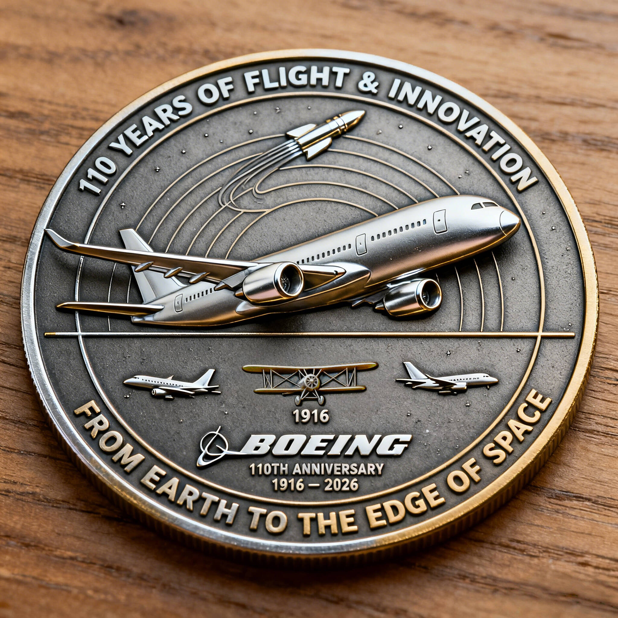 Boeing 110th Anniversary Commemorative Coin
