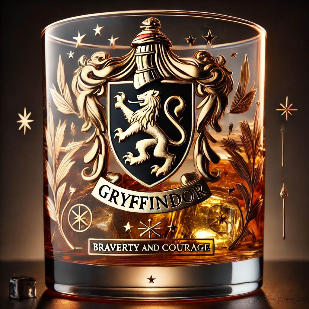Hogwarts Whiskey Glass