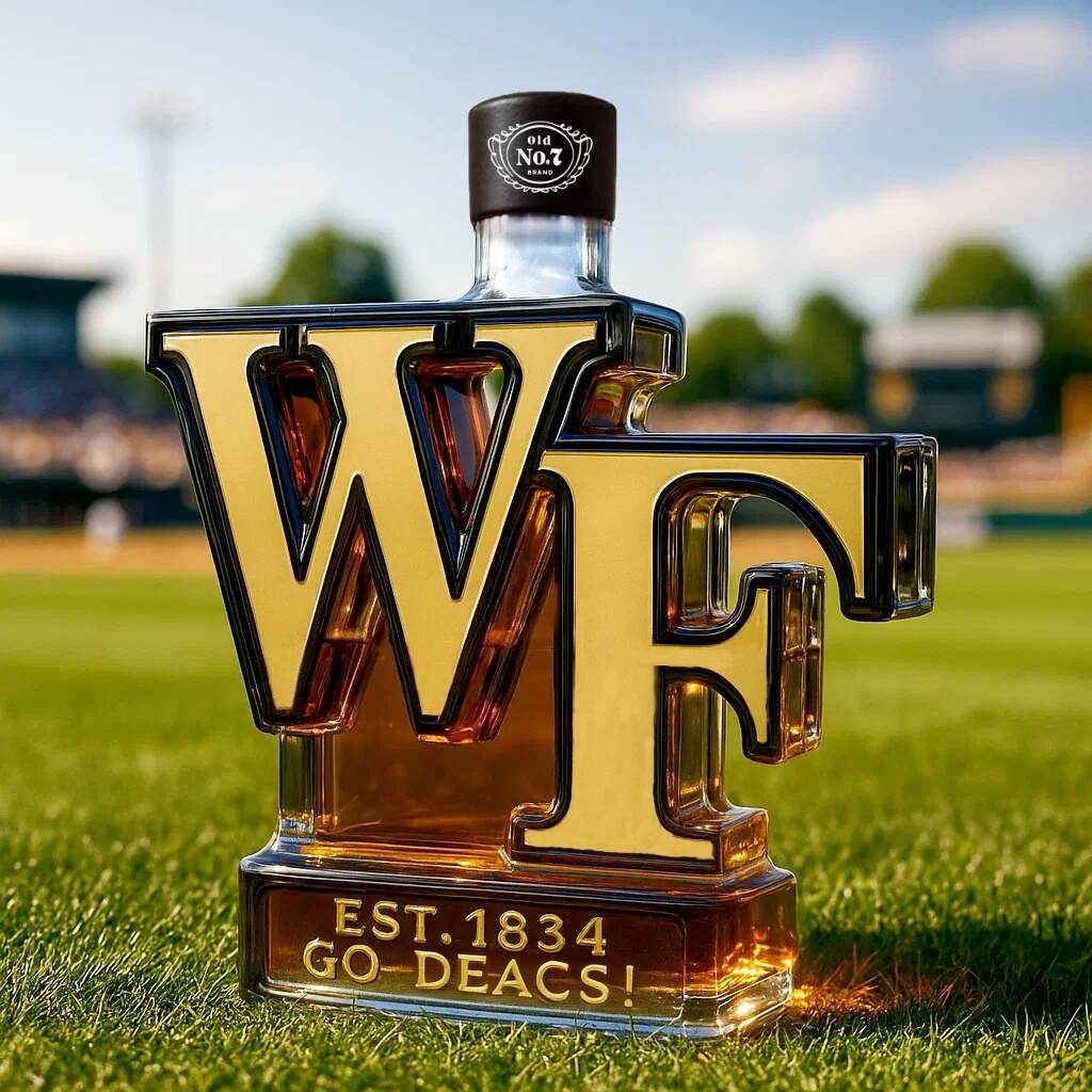 Wake Forest Demon Deacons Limited Edition Whisky Bottle