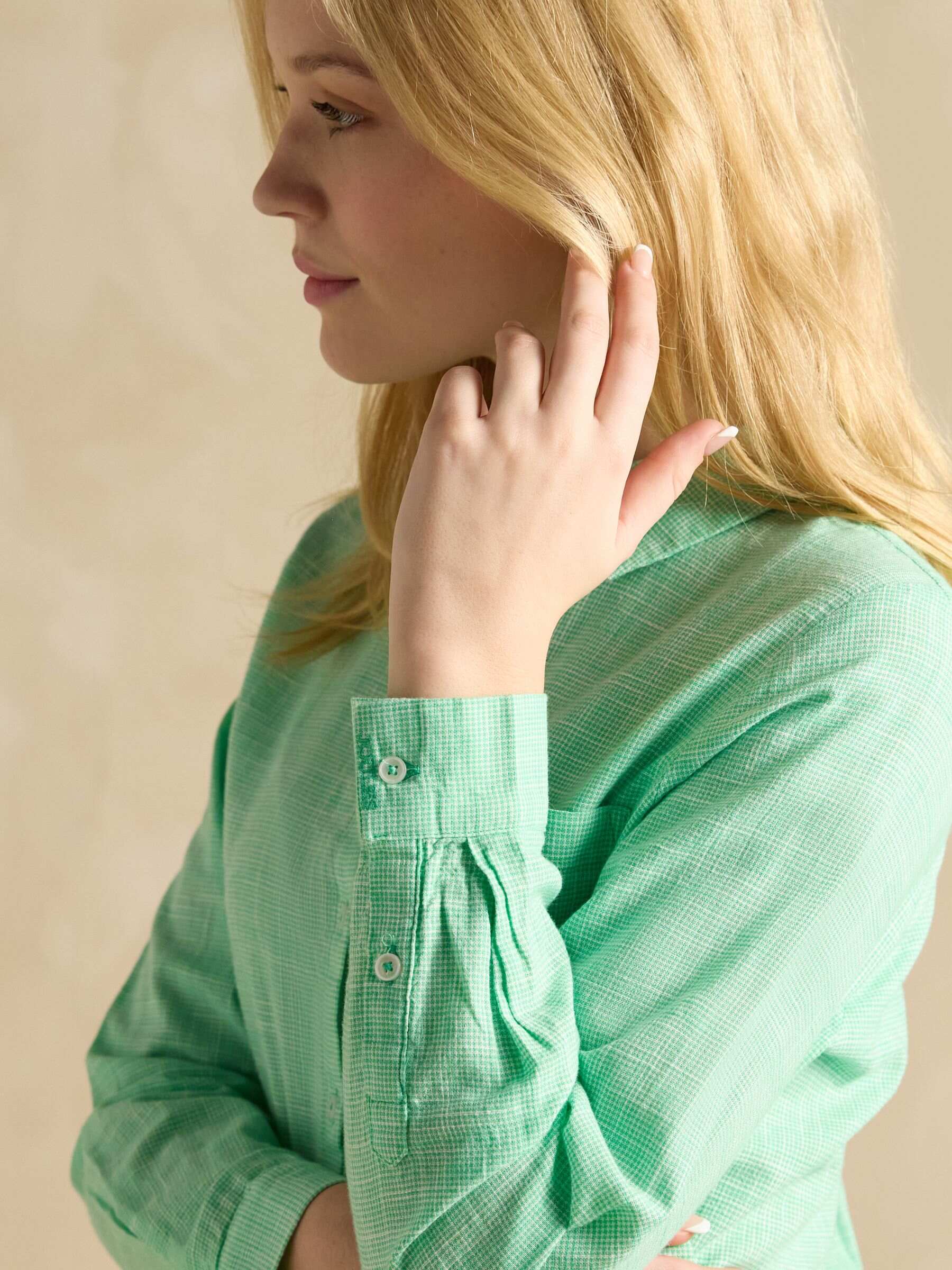 Ida Green Cotton Shirt